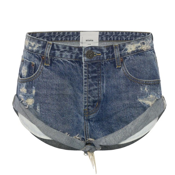Free People One teaspoon Bandits Low-Waist Denim Shorts - Picture 6 of 11